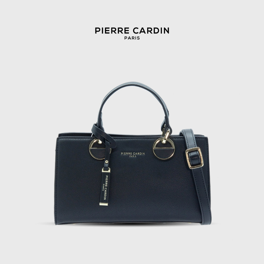 Pierre Cardin Ladies Ring-detailed Rectangle Top Handle Bag