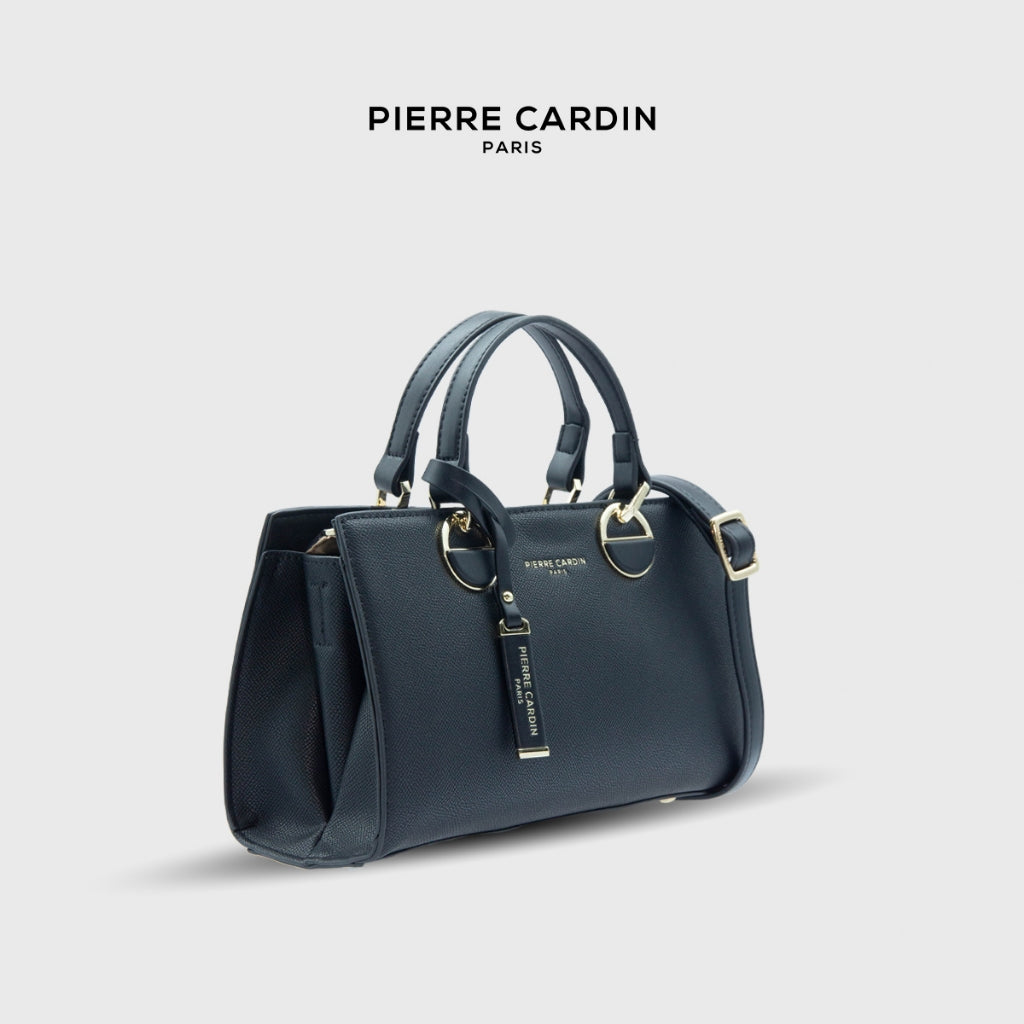 Pierre Cardin Ladies Ring-detailed Rectangle Top Handle Bag