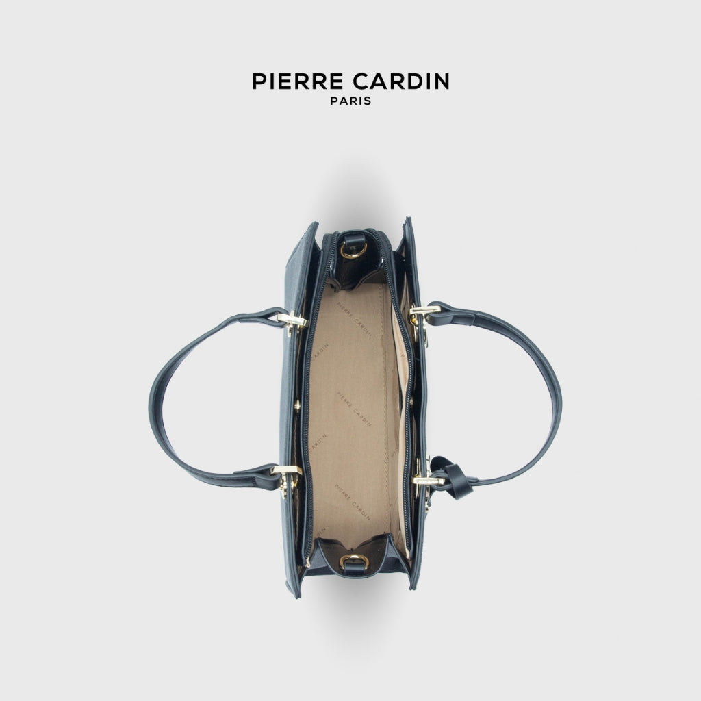 Pierre Cardin Ladies Ring-detailed Rectangle Top Handle Bag