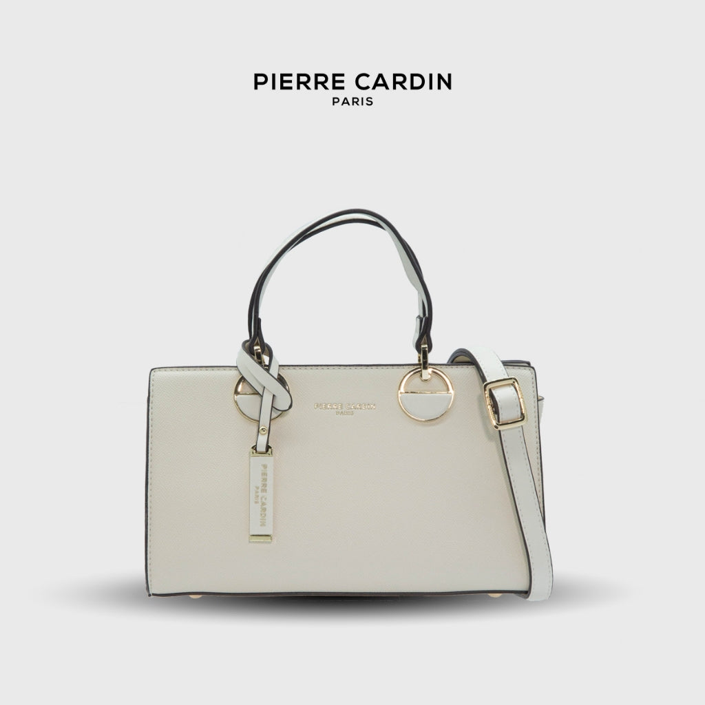 Pierre Cardin Ladies Ring-detailed Rectangle Top Handle Bag