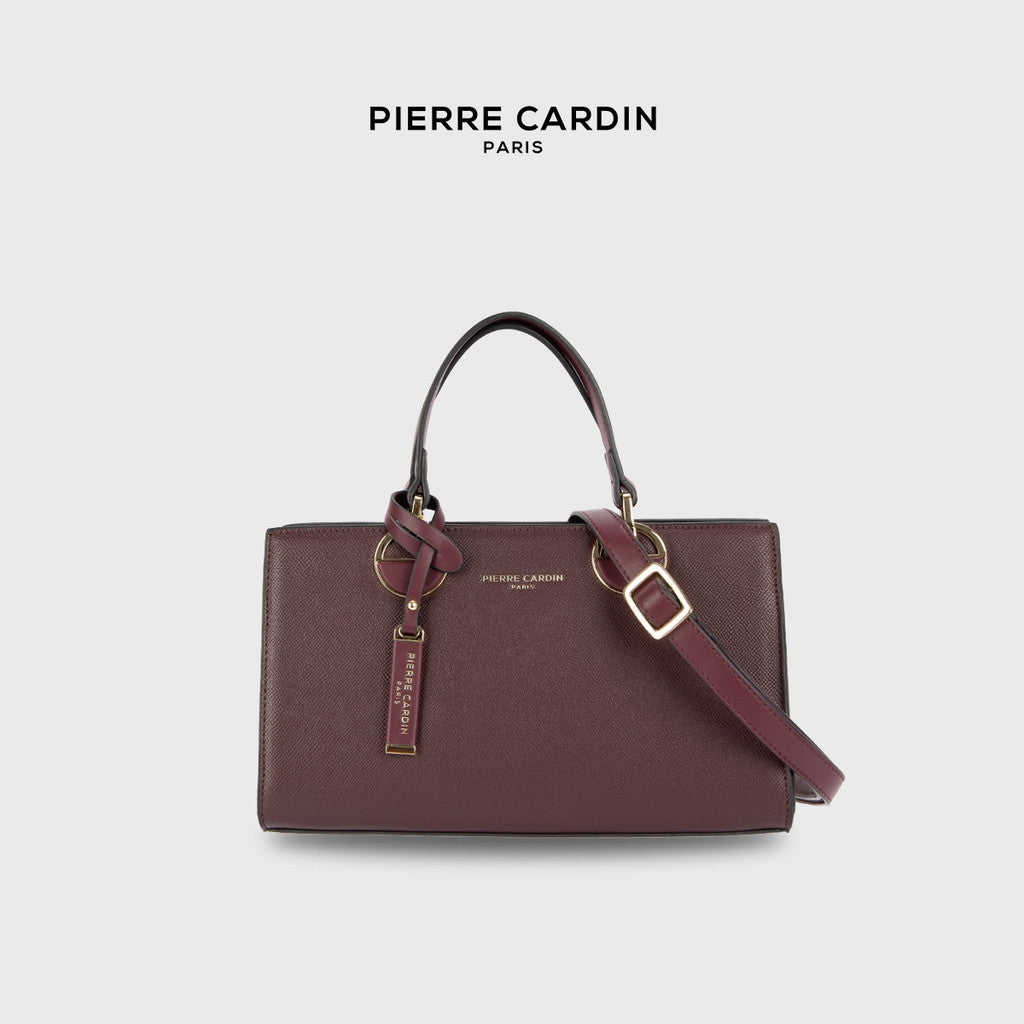 Pierre Cardin Ladies Ring-detailed Rectangle Top Handle Bag
