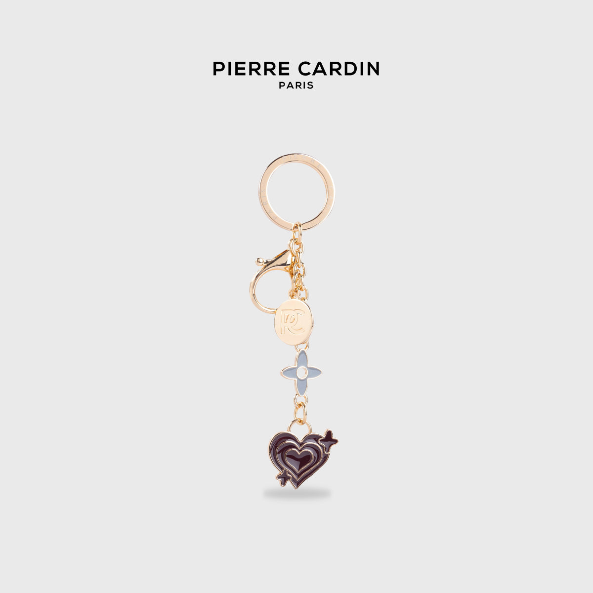 Pierre Cardin Ellio Pink Heart Keychain