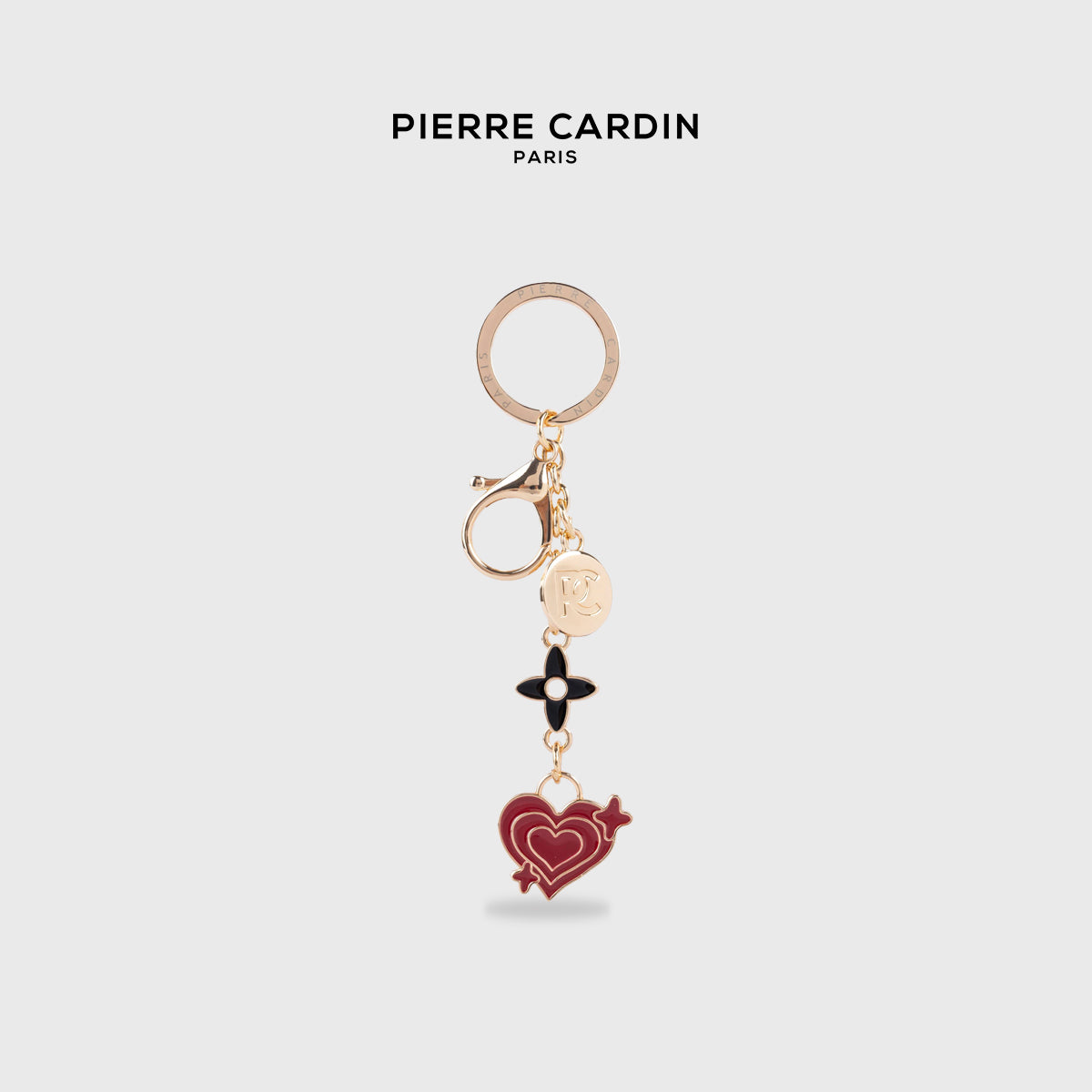 Pierre Cardin Ellio Red Heart Keychain