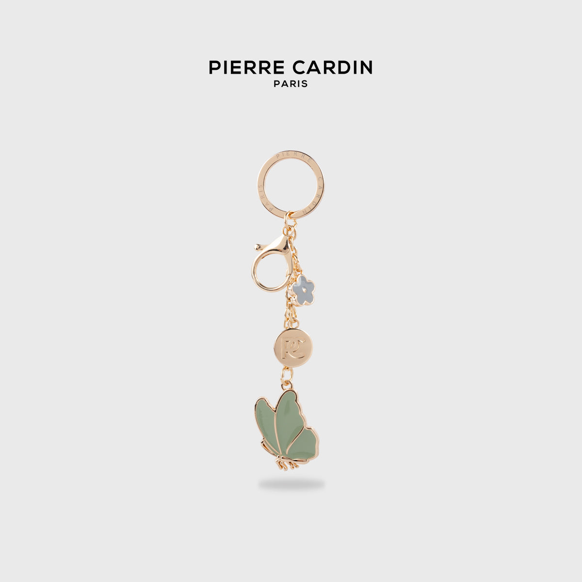 Pierre Cardin Ellio Green Butterfly Keychain