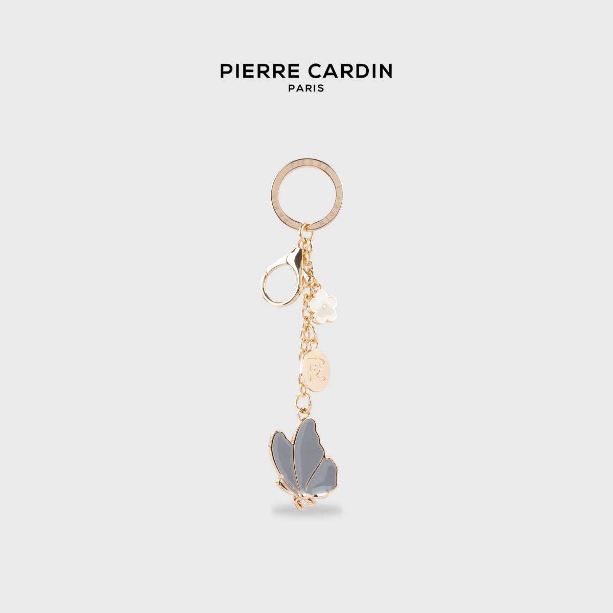 Pierre Cardin Ellio Silver Butterfly Keychain