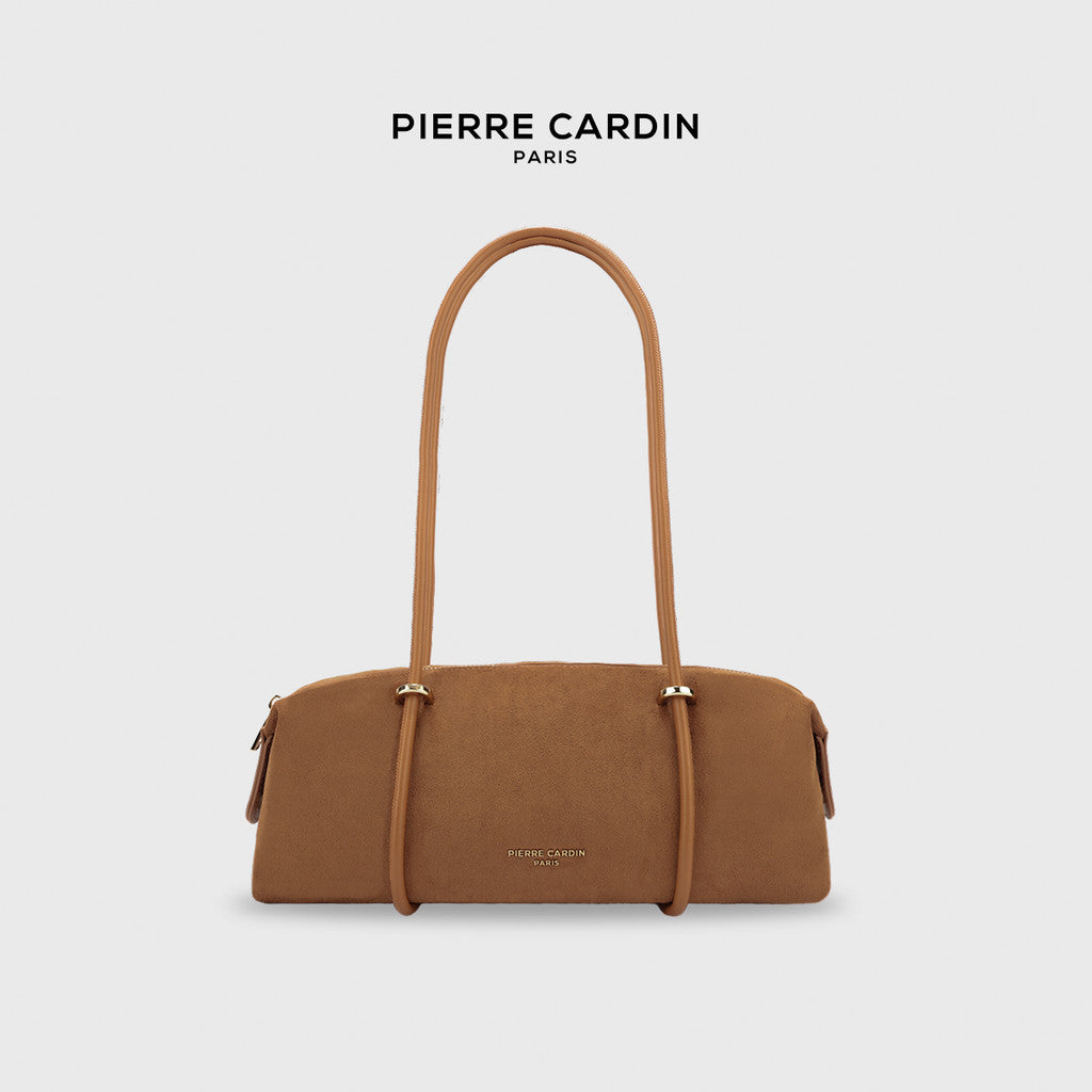 Pierre Cardin Women Suede Boston Shoulder Bag