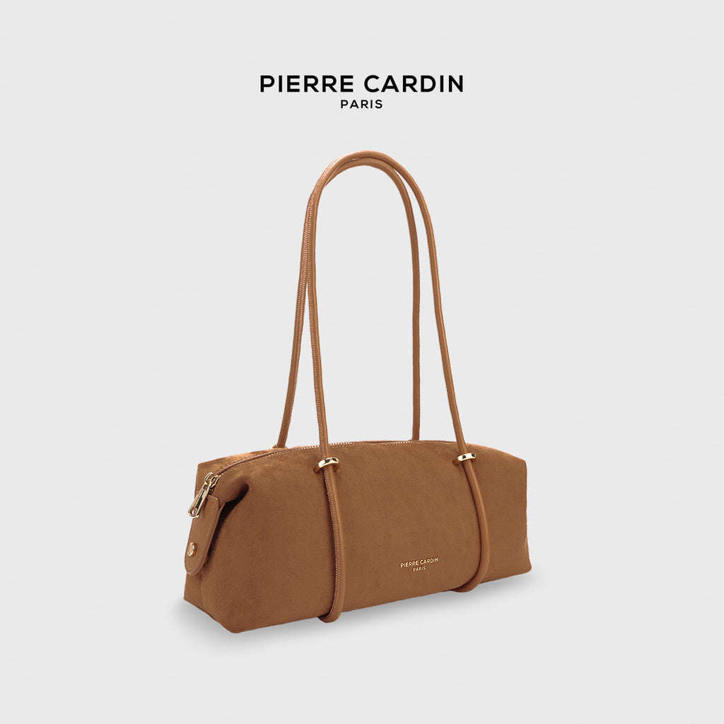 Pierre Cardin Women Suede Boston Shoulder Bag