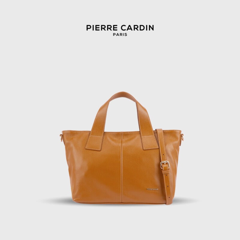 Pierre Cardin Ladies Genuine Leather Trapezium-shaped Handbag - Image 8